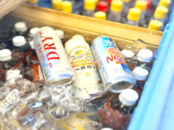冷たいドリンク